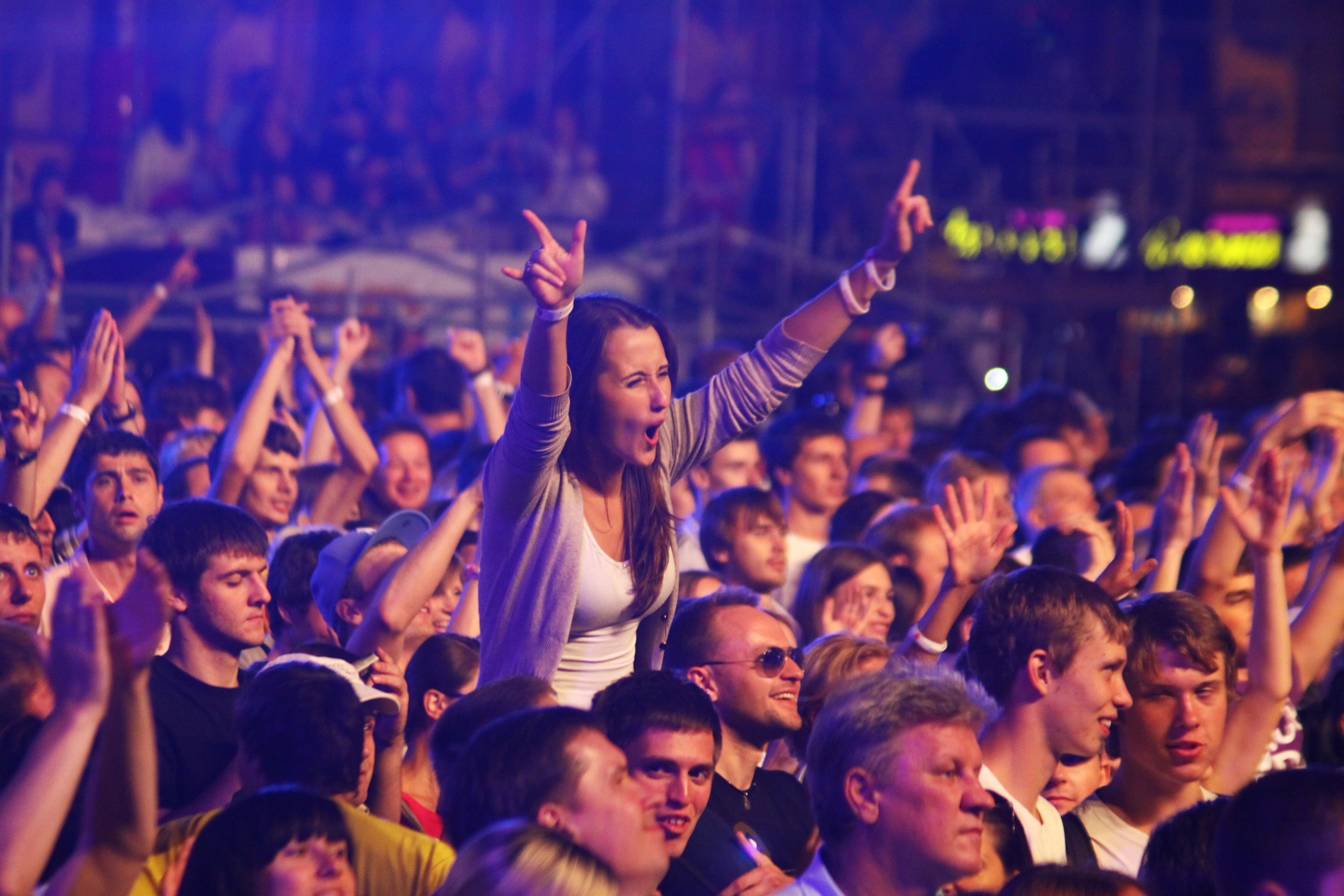 Client Fans at Concert